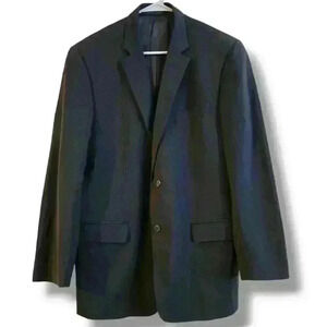 VALENTINO Men 42L US Fleece Wool Blazer Suit Jacket Coat #218